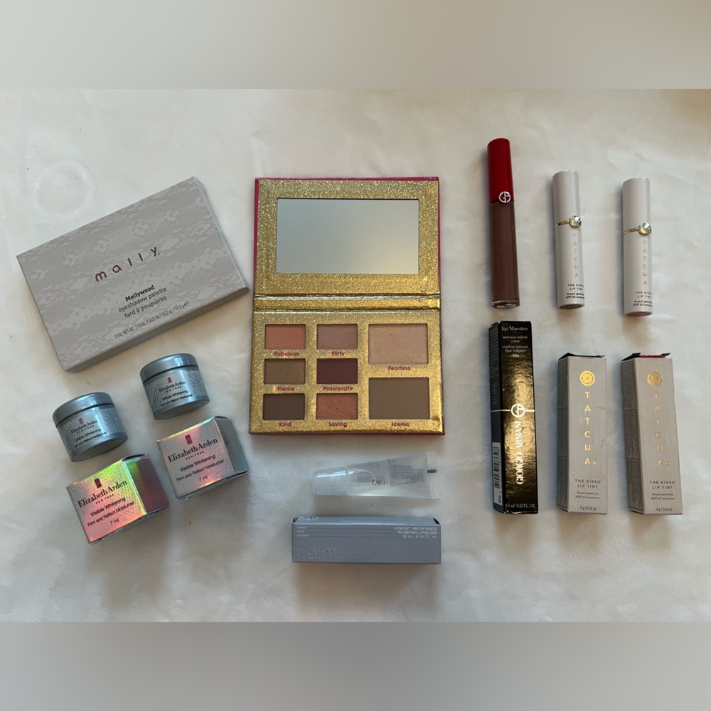 Luxury Makeup Bundle – Armani, Tatcha (2 Shades),‎ Mally LE + More
